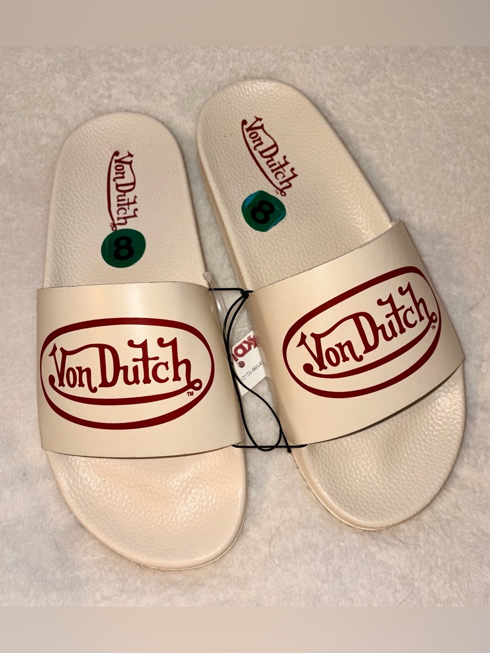 Von Dutch Slider Sandals  sz 8 NWT!